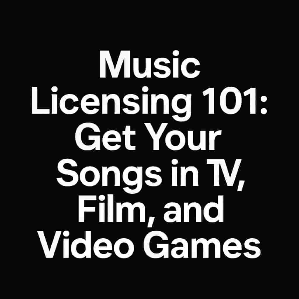 Music licensing 101 get your songs in TV film and video games